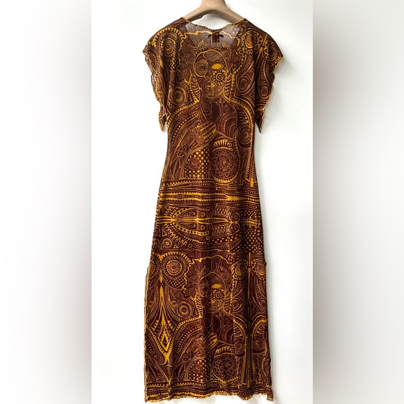 Jean Paul Gaultier Soleil 90s Vintage Mesh Maxi Dress, size M - Picture 7 of 14